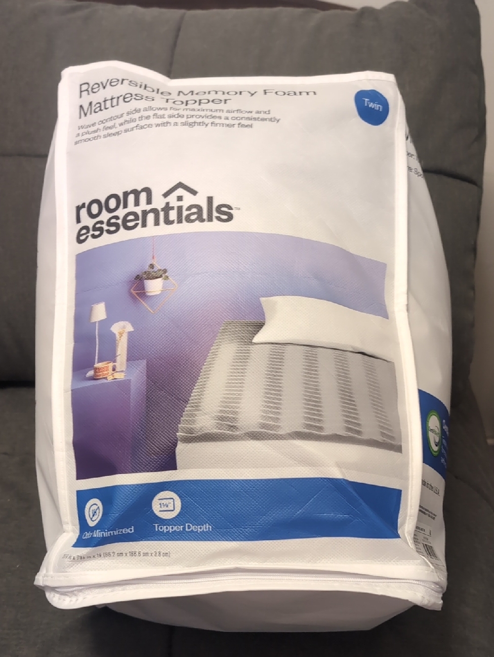 Room Essentials Twin Memory Foam Mattress Topper